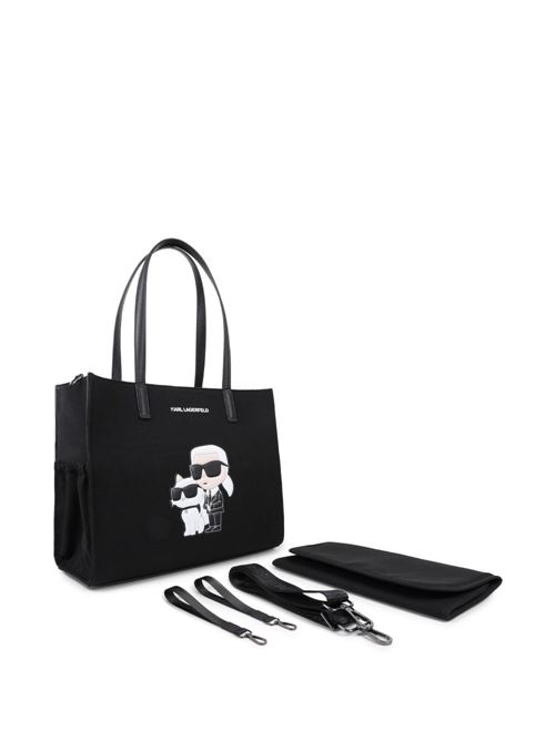 Borsa fasciatoio shopper unisex Karl Lagerfeld Kids nera Karl Lagerfeld Kids | Z3119509B
